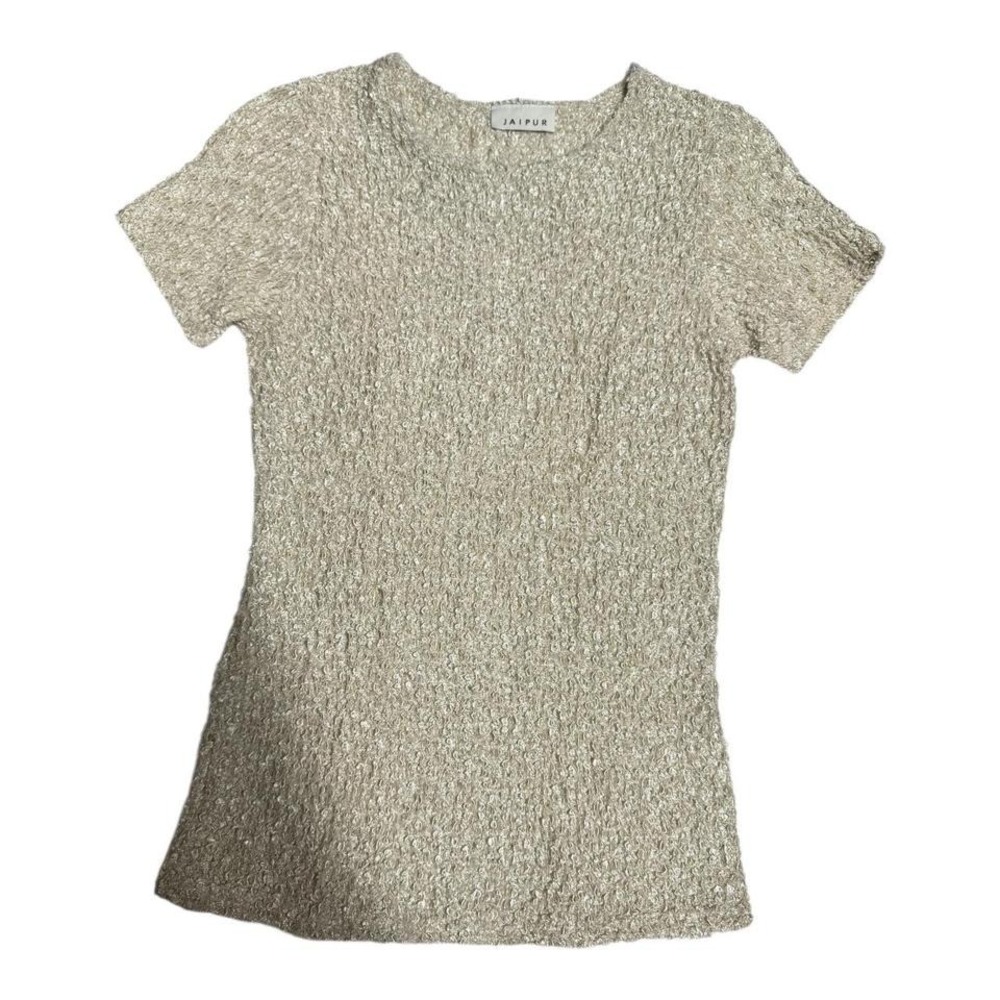 90's knit short sleeve‎ crew neck top